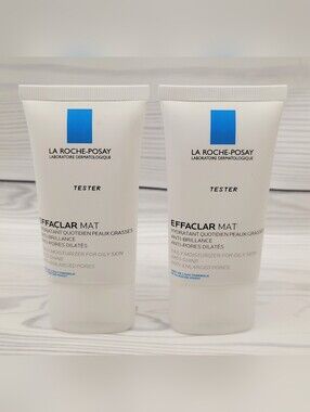 La Roche Posay Effaclar Mat Daily Moisturizer for Oily Skin x 2 New
